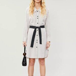 Maje Rayona striped woven dress
